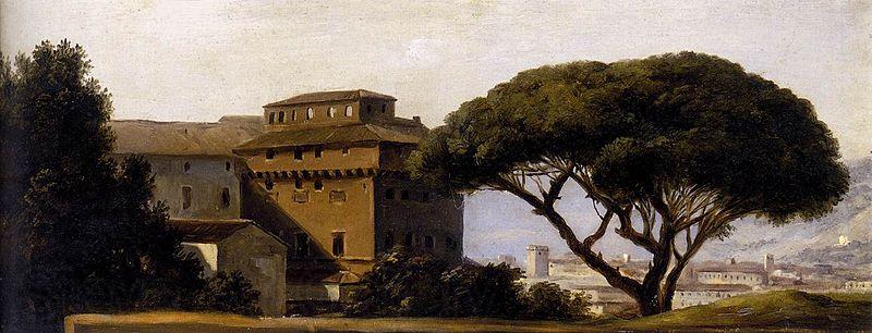 Pierre-Henri de Valenciennes View of the Convent of Ara Coeli with Pines Spain oil painting art